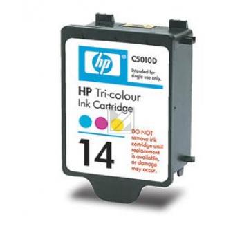 HP Tintenpatrone cyan/gelb/magenta (C5010DE, 14)