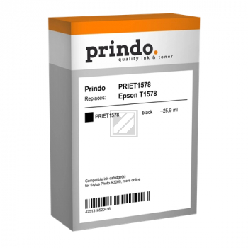 Prindo Tintenpatrone schwarz matt (PRIET1578) ersetzt T1578