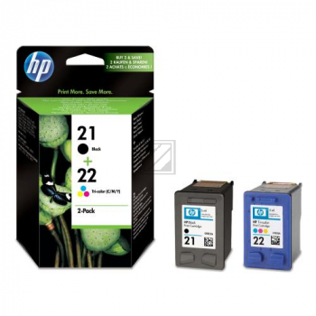 HP Tintendruckkopf cyan/gelb/magenta, schwarz (SD367AE, 21, 22)