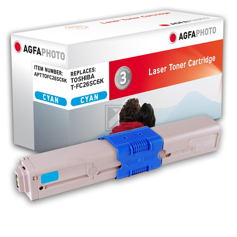 Agfaphoto Toner-Kit cyan (APTTOFC26SC6K) ersetzt T-FC26SC6K