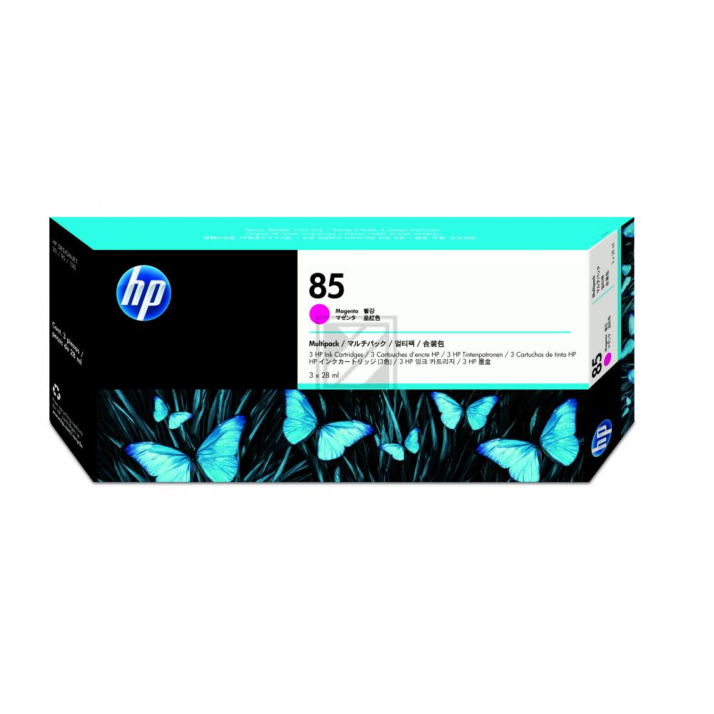 HP Tintenpatrone 3 x magenta (C9432A, 85)