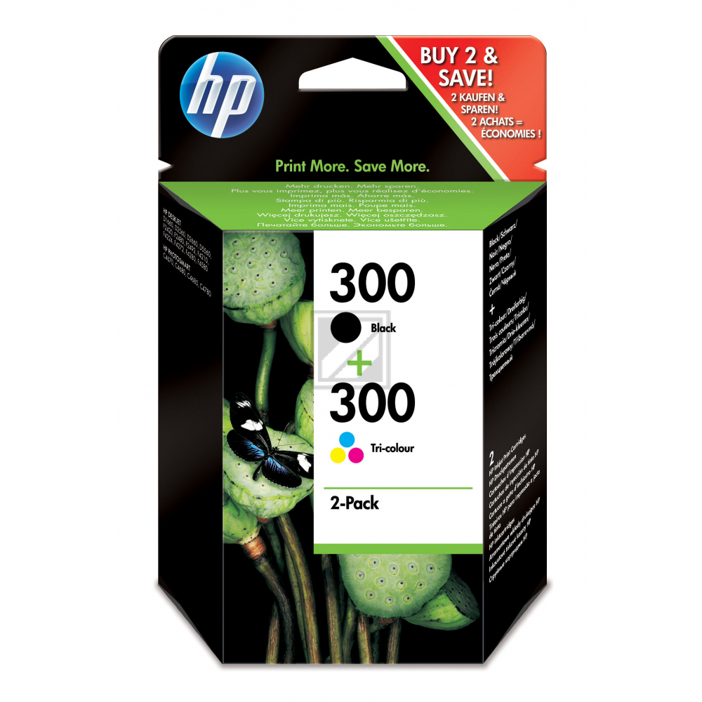 HP Tintendruckkopf cyan/gelb/magenta, schwarz (CN637EE, 300)