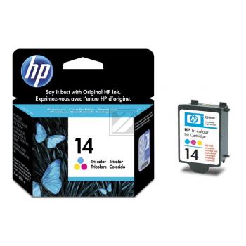 HP Tintenpatrone cyan/gelb/magenta (C5010AE, 14)