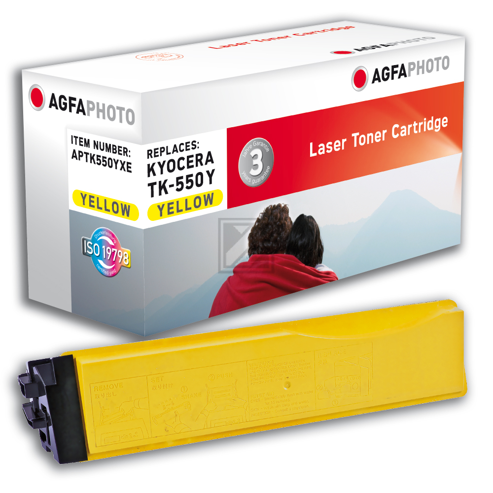 Agfaphoto Toner-Kit gelb (APTK550YXE) ersetzt TK-550Y