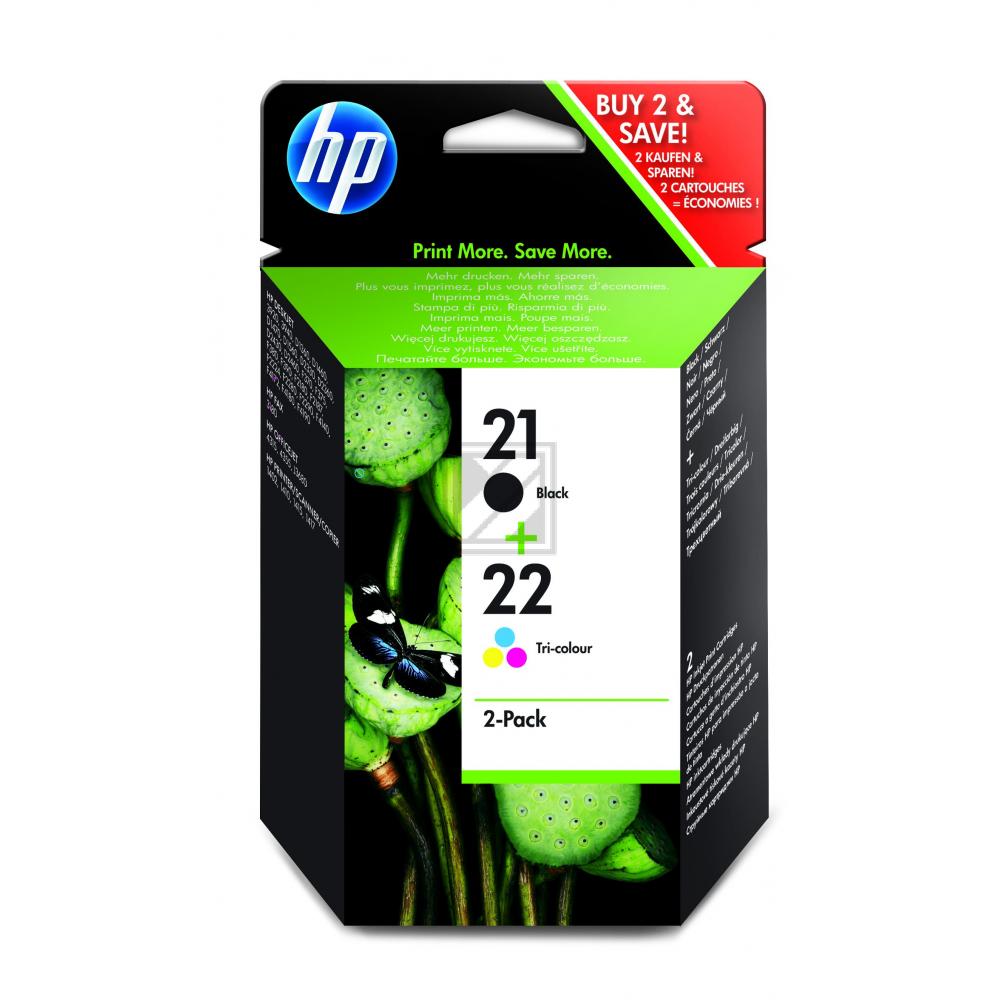 HP Tintendruckkopf cyan/gelb/magenta, schwarz (SD367AE#301, 21, 22)