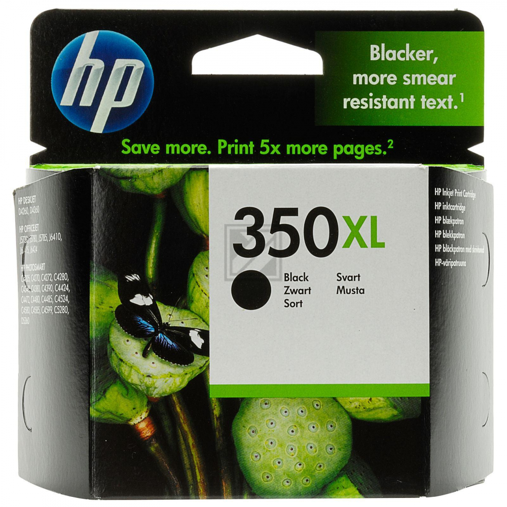 HP Tintendruckkopf schwarz HC (CB336EE#UUS, 350XL)