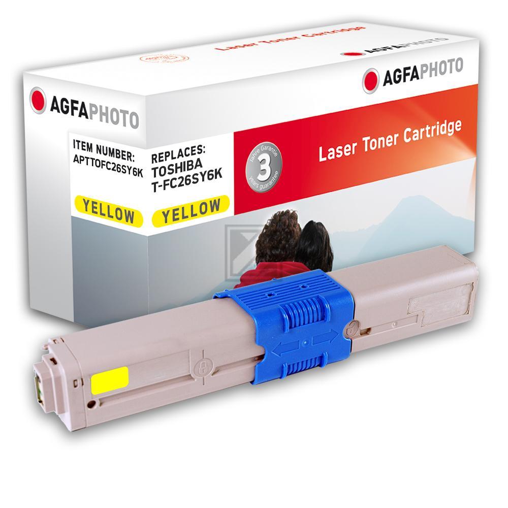 Agfaphoto Toner-Kit gelb (APTTOFC26SY6K) ersetzt T-FC26SY6K