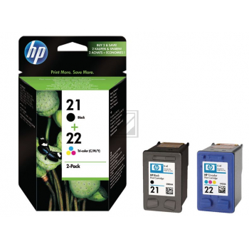 HP Tintendruckkopf cyan/gelb/magenta, schwarz (SD367AE#301, 21, 22)