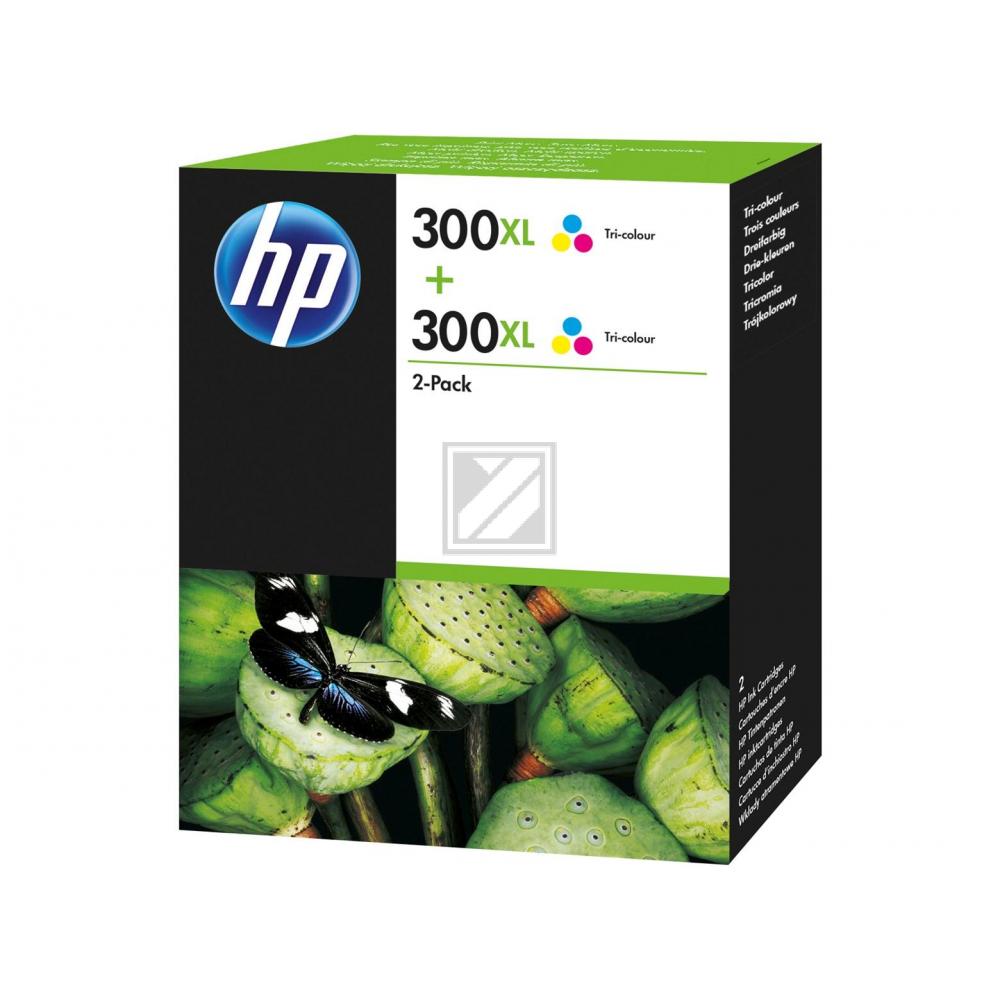 HP Tintendruckkopf 2 x cyan/gelb/magenta (D8J44AE, 300XL)