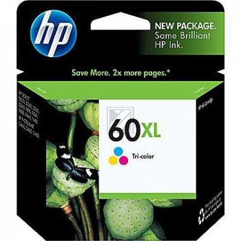 HP Tintenpatrone cyan/gelb/magenta HC (CC644WN, 60XL)