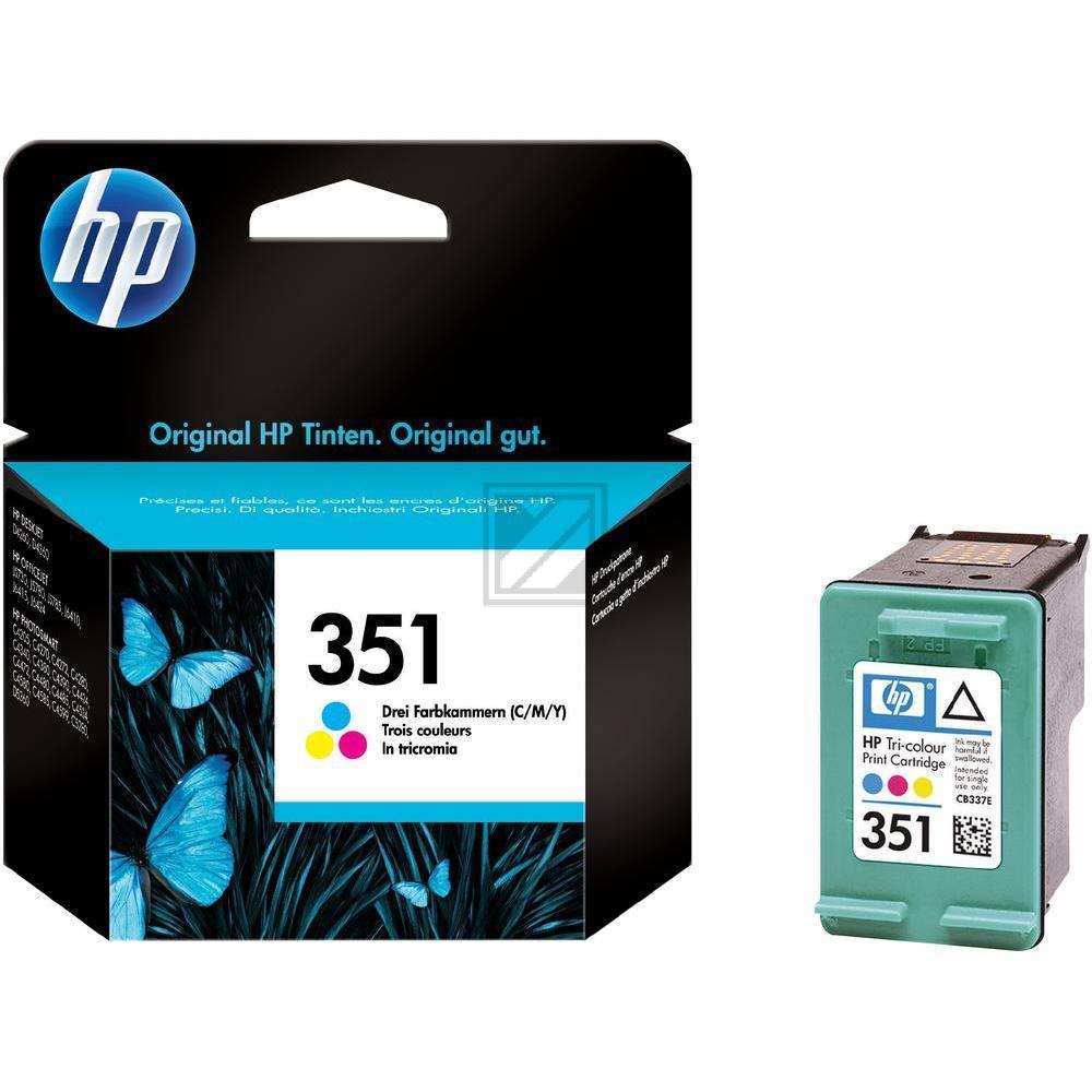 HP Tintendruckkopf cyan/gelb/magenta (CB337EE, 351)