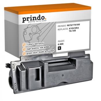Prindo Toner-Kit schwarz (PRTKYTK100) ersetzt TK-100