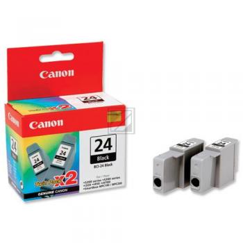 Canon Tintenpatrone 2 x schwarz (6881A009, BCI-24BK/TWIN)