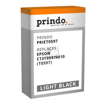 Prindo Tintenpatrone schwarz light (PRIET0597) ersetzt T0597