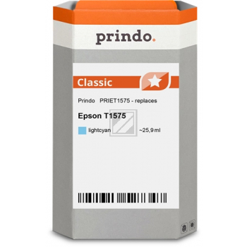 Prindo Tintenpatrone (Classic) cyan light (PRIET1575) ersetzt T1575