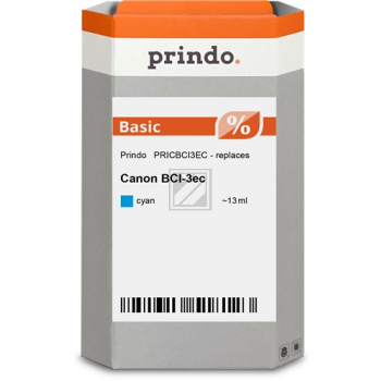 Prindo Tintenpatrone (Basic) cyan (PRICBCI3EC) ersetzt BCI-3EC