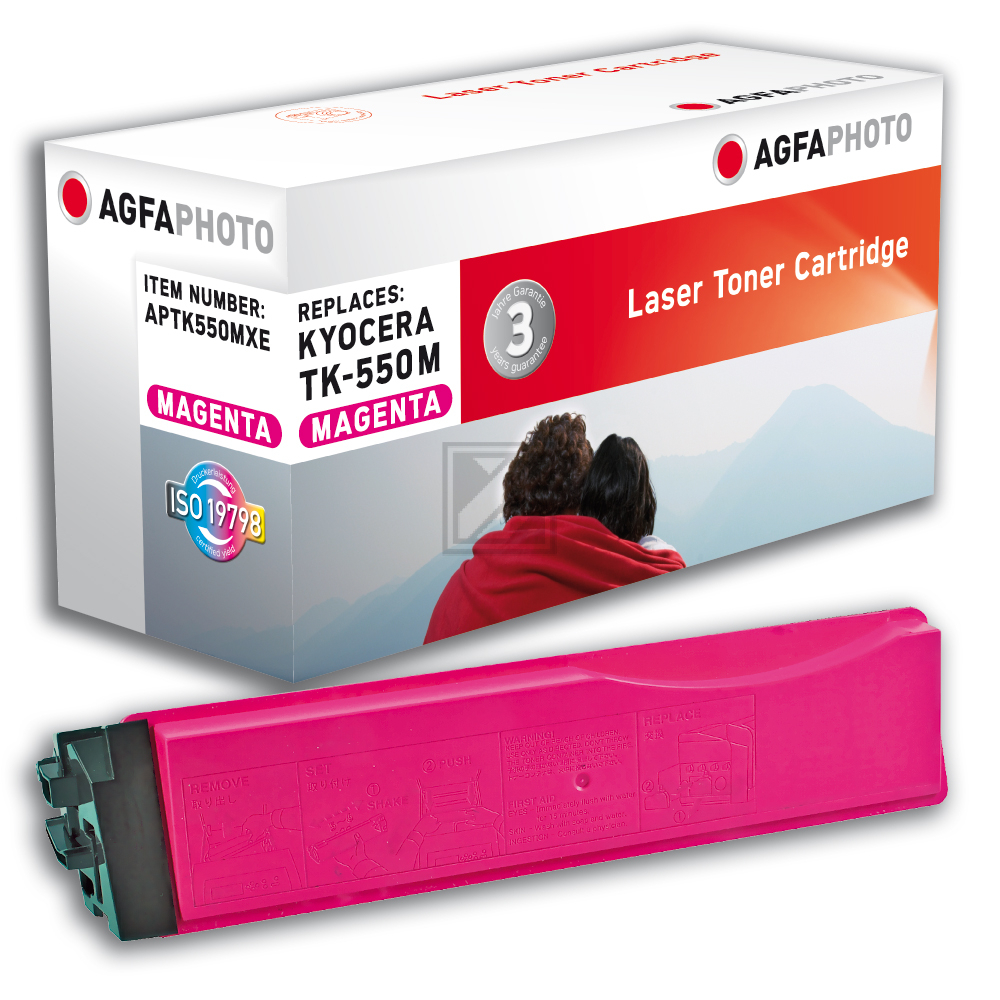 Agfaphoto Toner-Kit magenta (APTK550MXE) ersetzt TK-550M