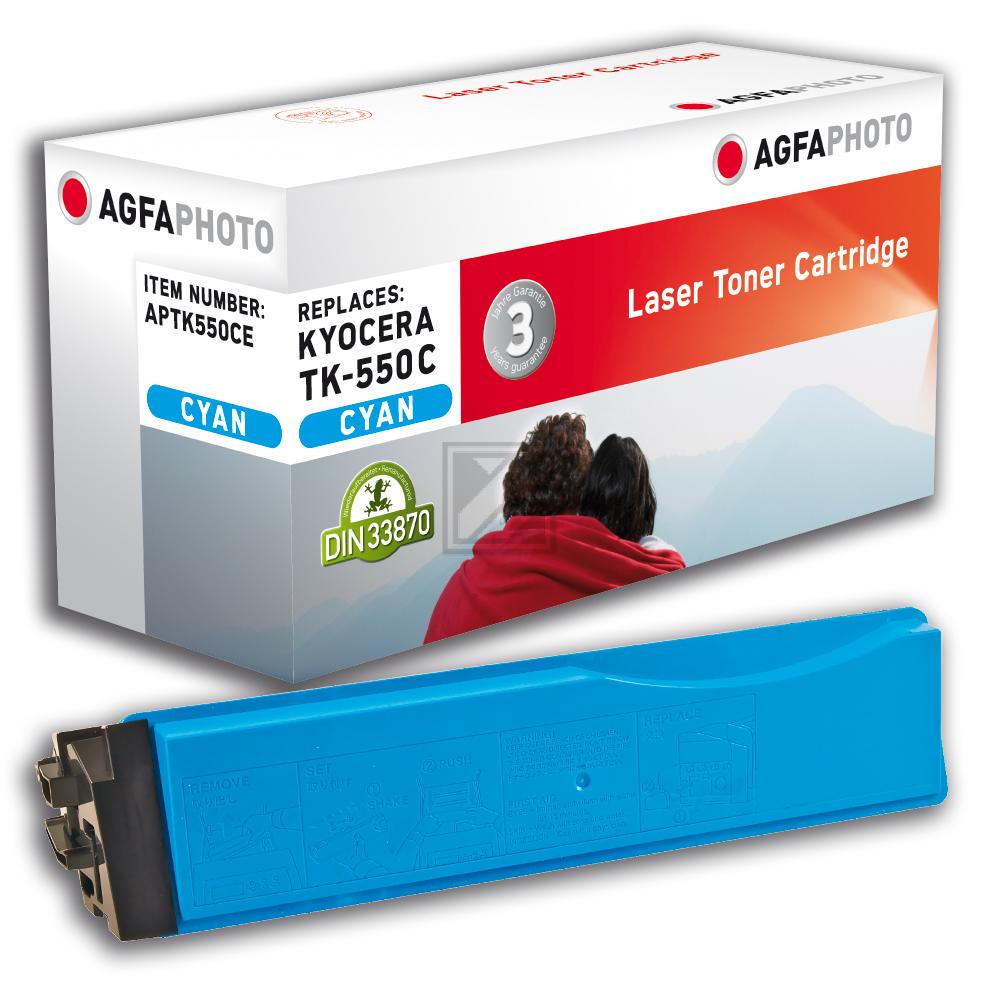 Agfaphoto Toner-Kit cyan (APTK550CE) ersetzt TK-550C