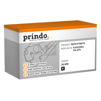 Prindo Toner-Kit schwarz (PRTKYTK675) ersetzt TK-675