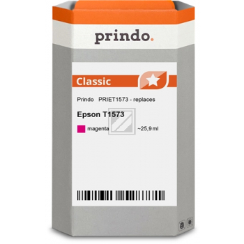 Prindo Tintenpatrone (Classic) magenta (PRIET1573) ersetzt T1573