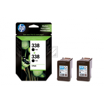 HP Tintenpatrone 2 x schwarz (CB331EE, 338)