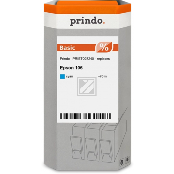 Prindo Tintennachfülltank (Basic) cyan (PRIET00R240) ersetzt 106