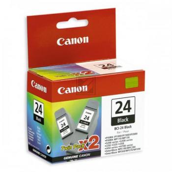 Canon Tintenpatrone 2 x schwarz (6881A009AA, BCI-24BK/TWIN)