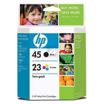 HP Tintendruckkopf cyan/gelb/magenta, schwarz HC (SA309AE, 23, 45)