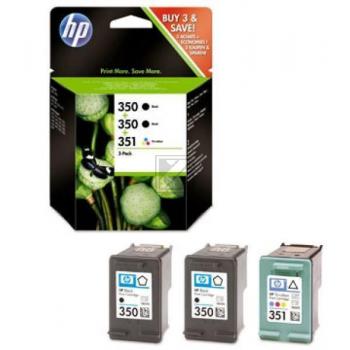 HP Tintendruckkopf cyan/gelb/magenta, 2 x schwarz (SD448EE, 350, 351)