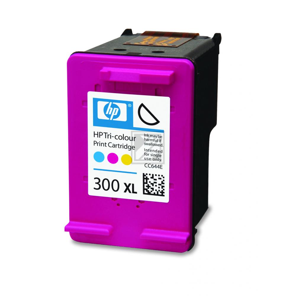 HP Tintendruckkopf cyan/gelb/magenta HC (CC644EE, 300XL)