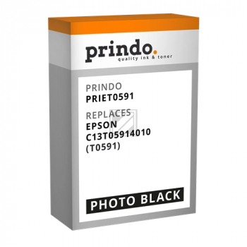 Prindo Tintenpatrone photo schwarz (PRIET0591) ersetzt T0591