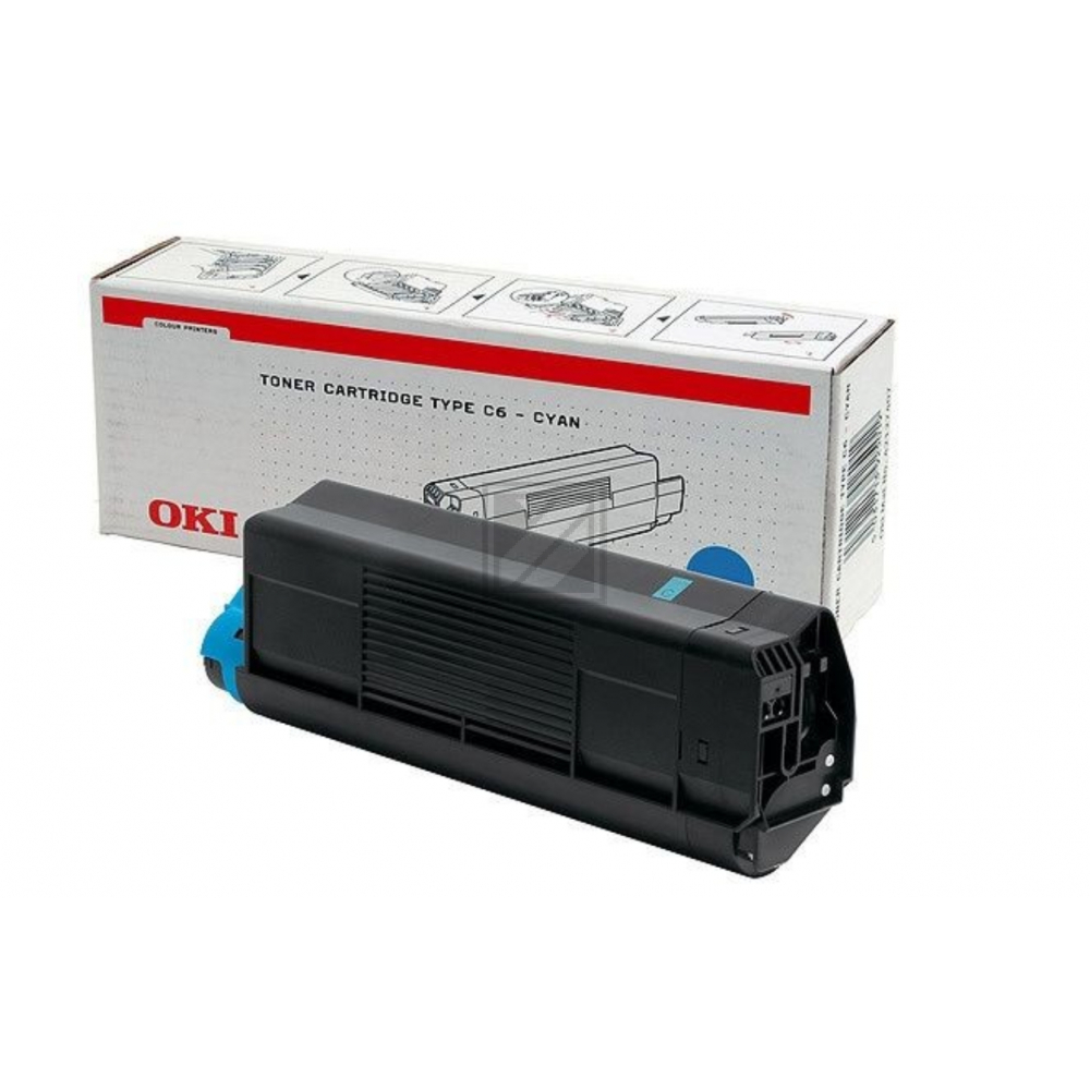 OKI Toner-Kit cyan (42804507, TYPE-C6)