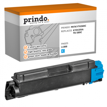 Prindo Toner-Kit cyan (PRTKYTK580C) ersetzt TK-580C