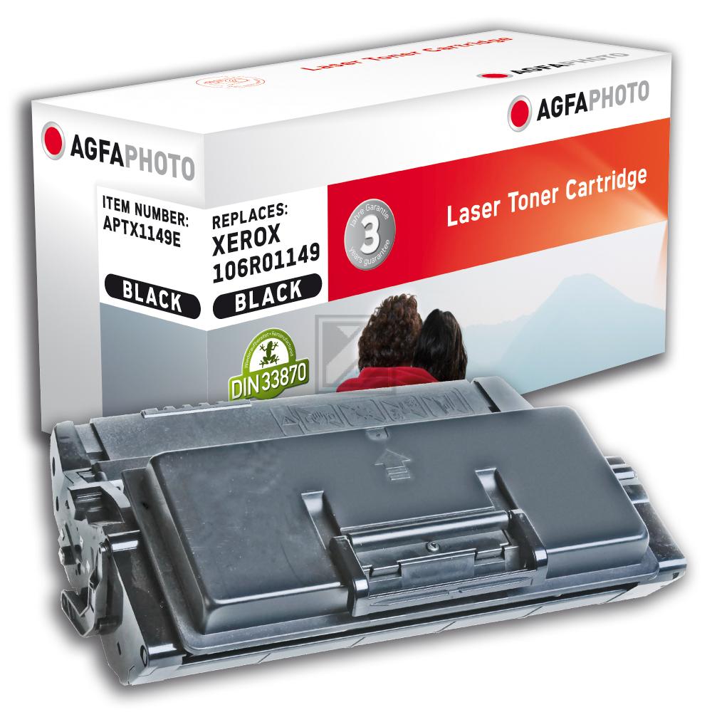 Agfaphoto Toner-Kartusche schwarz HC (APTX1149E) ersetzt 106R01149