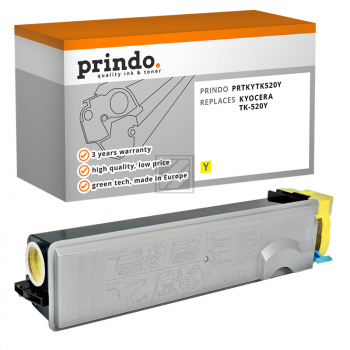 Prindo Toner-Kit gelb (PRTKYTK520Y) ersetzt TK-520Y