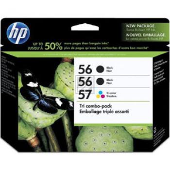 HP Tintendruckkopf cyan/gelb/magenta, 2 x schwarz HC (SD399AE, 56, 57)