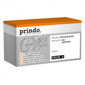 Prindo Fotoleitertrommel schwarz (PRTO42918108) ersetzt 42918108