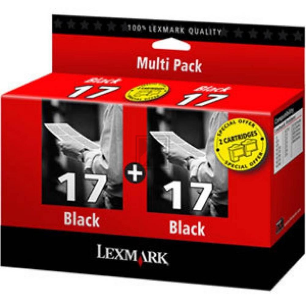 Lexmark Tintendruckkopf 2 x schwarz HC (80D2954, 17)